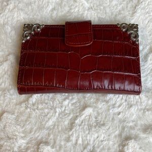 Vintage Brighton Leather Croc Pattern Wallet